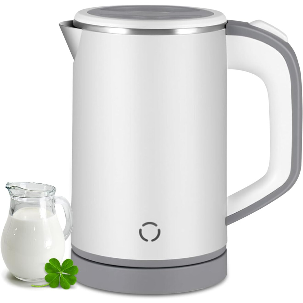 (White) Travel Kettle Small,800ml Mini Kettles Electric,Portable Electric Travel Kettle,5 Minutes Fast Boiling,Auto-Shutoff