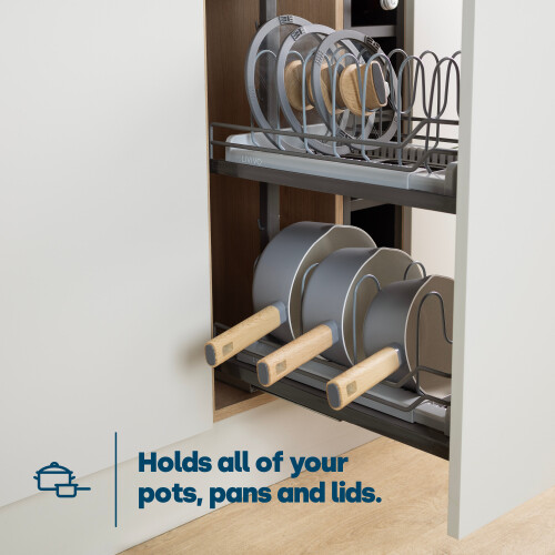 LIVIVO LIVIVO Extendable Pan Lid Holder 2