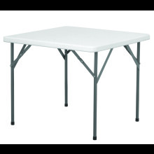 HEAVY DUTY PLASTIC SQUARE FOLDING TABLE CATERING CAMPING SCHOOL GARDEN