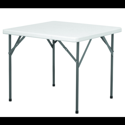 HEAVY DUTY PLASTIC SQUARE FOLDING TABLE CATERING CAMPING SCHOOL GARDEN
