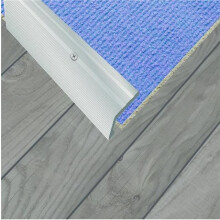 Aluminium Flooring Edging Trim Strip Floor Vinyl Edge Silver 27x900