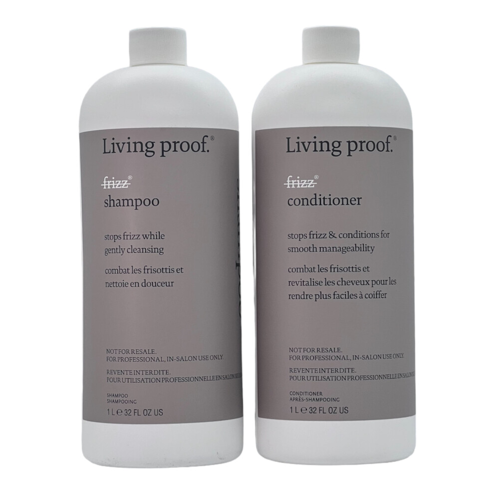 Living Proof No Frizz Shampoo & Conditioner 32 Oz Set