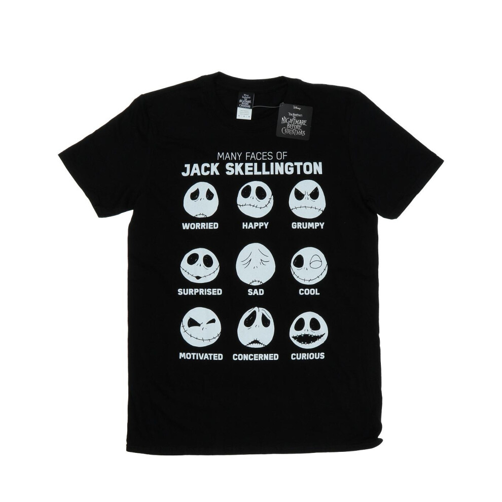 Nightmare Before Christmas Many Faces Of Jack T-Shirt