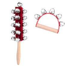 Hand Jingle Bells Wooden Hand Sleigh Bells Musical Instruments