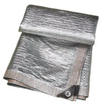 (2m*6m/6.5ft*19.6ft) Reflective Sun Shade Sail Net Aluminum Foil Mesh 99% UV Canopy Sunscreen Cover