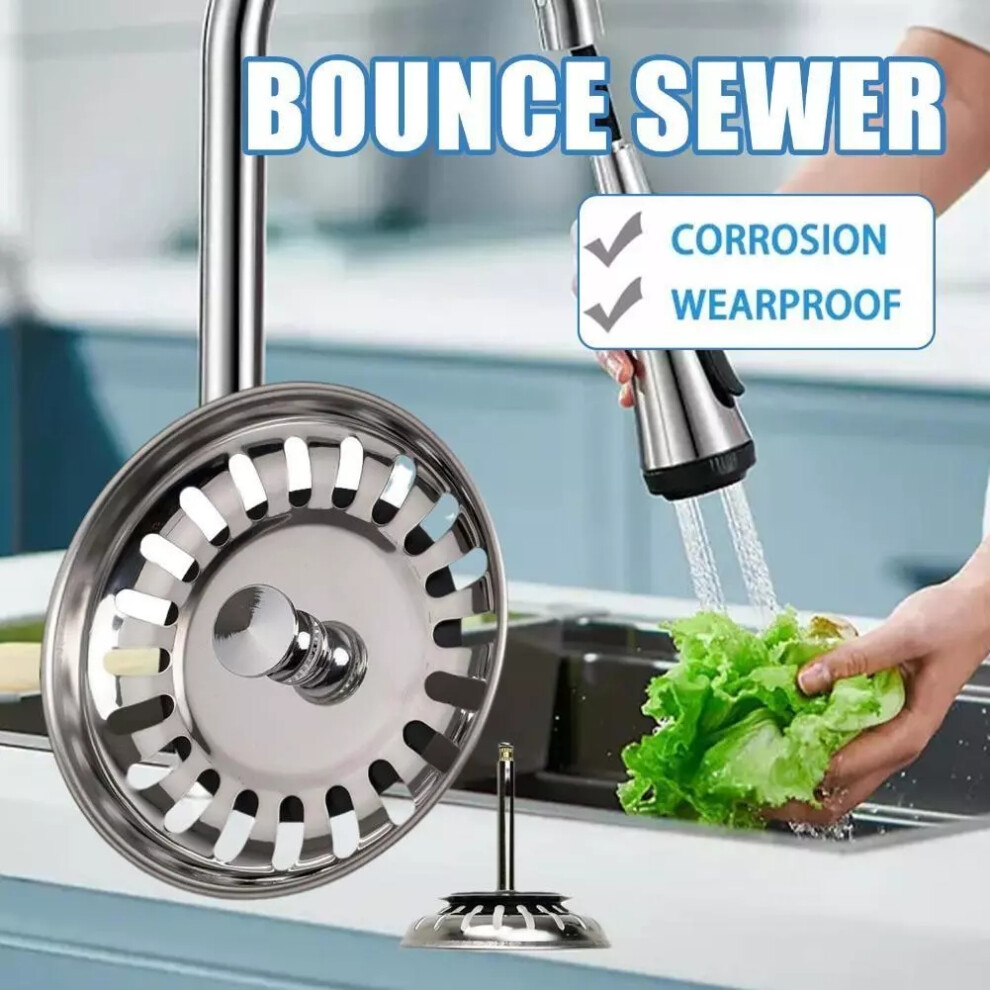 (82mm, as shown) Replacement Kitchen Sink Drain Waste Plug Basket Drain For Blanco Stops