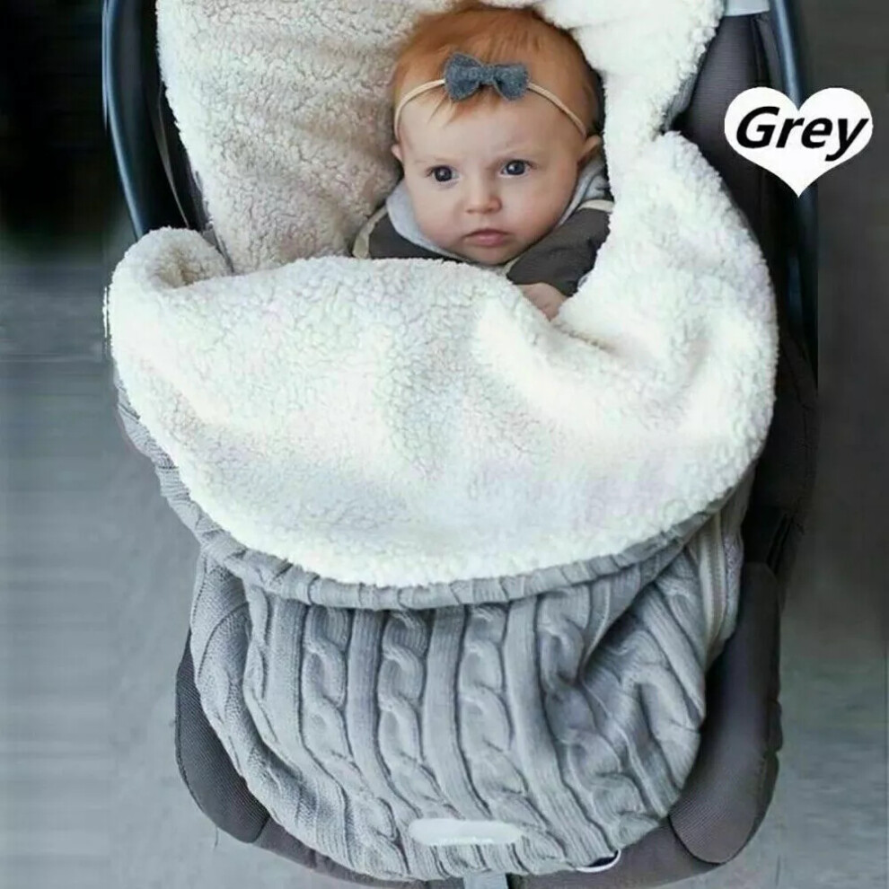 (Gray) Universal Baby Toddler Footmuff Cosy Warm Toes Apron Liner Buggy Pram Stroller