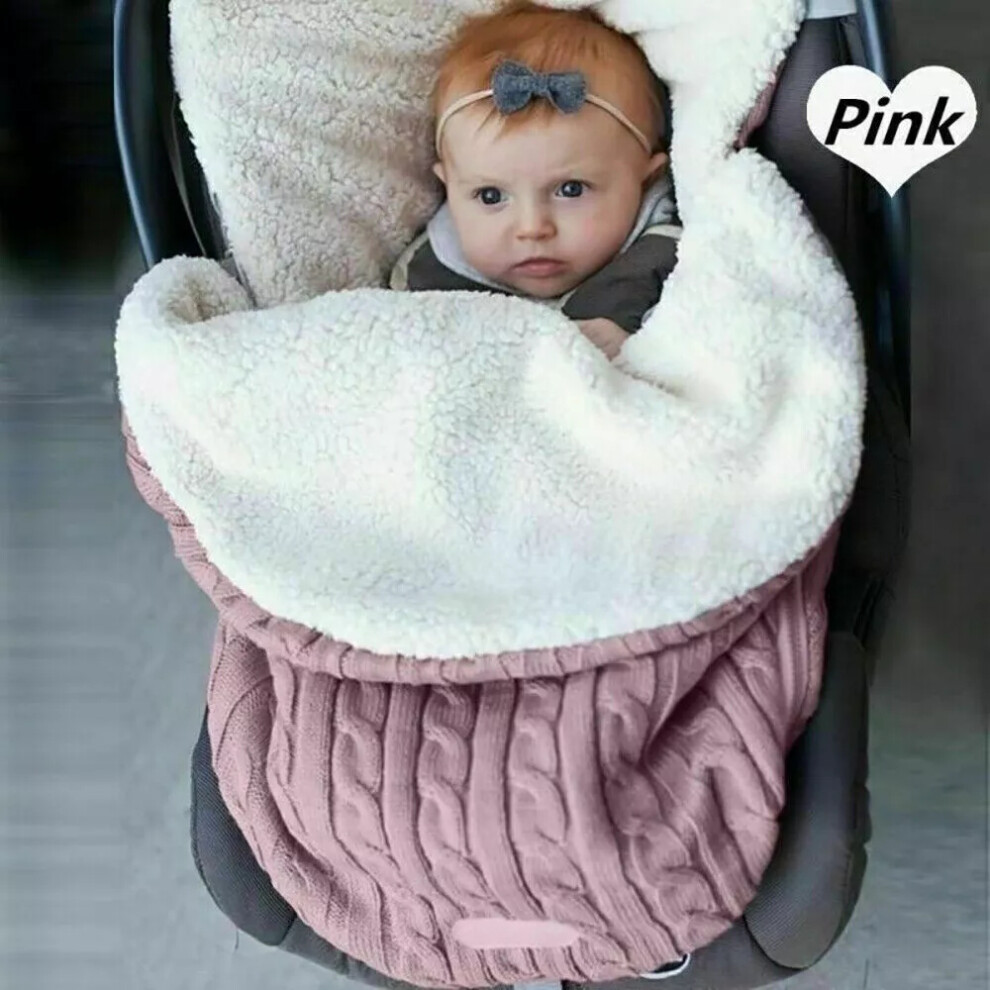 (Pink) Universal Baby Toddler Footmuff Cosy Warm Toes Apron Liner Buggy Pram Stroller