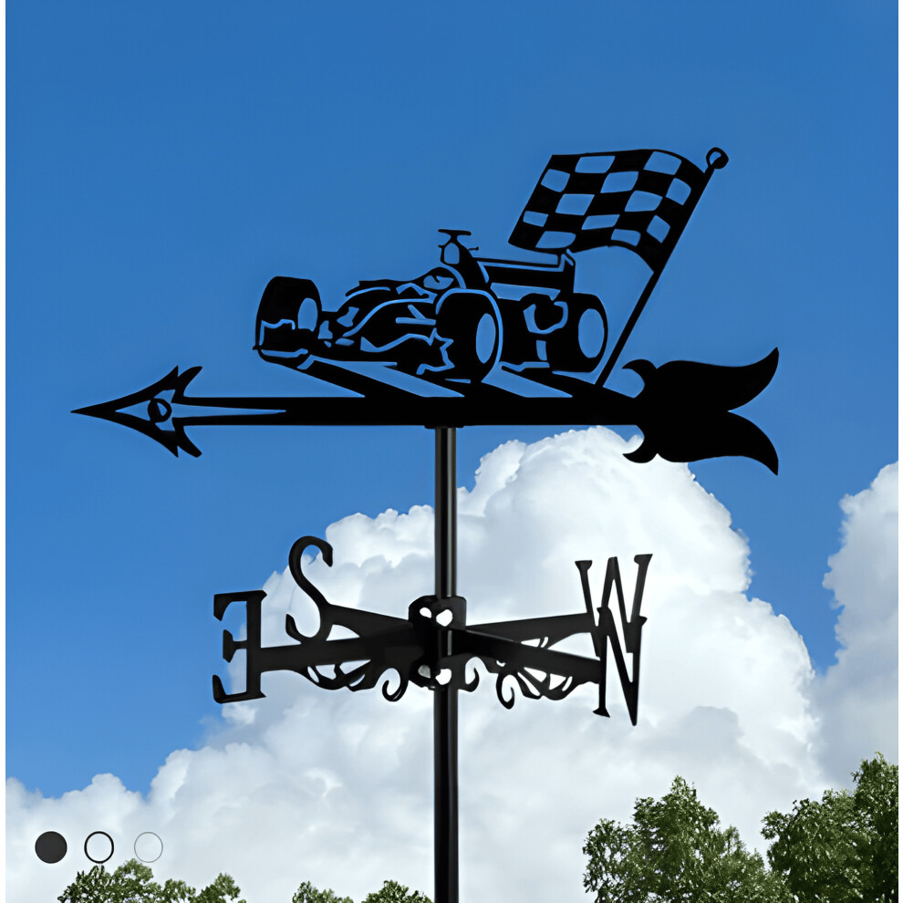 Skesrjtop (Racing) Halloween Knight Weathervane: Metal Skeleton Holiday Outdoor Decor For Yard, Garden, And Festive Atmosphere