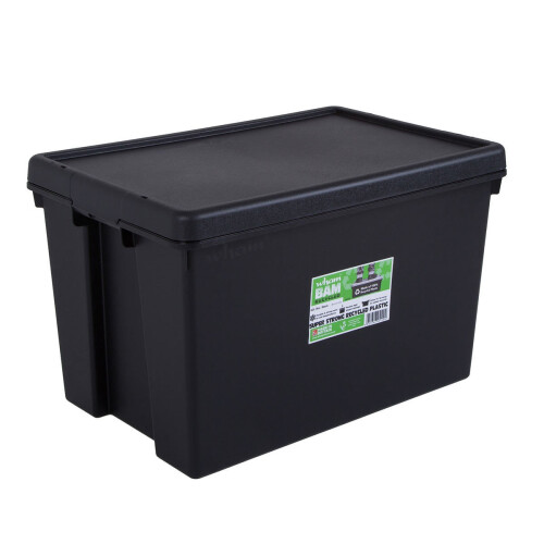 Wham (62 Litre, Black) Wham Heavy Duty Box And Lid