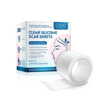 Elaimei Silicone Scar Sheets Upgrade Clear Silicone Scar Tape for Scars Removal Sheets Strip for Variety of Scar(Transparent)