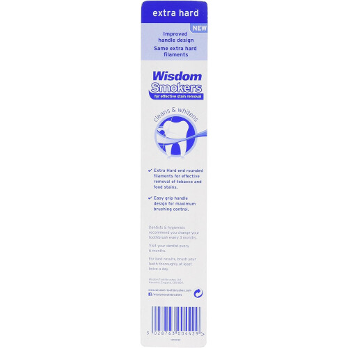 Wisdom Wisdom Smokers Extra Hard Brush Toothbrush 1