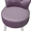 Living And Home Purple Velvet Dressing Table Stool Vanity Padded Makeup Chair 5