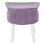 Living And Home Purple Velvet Dressing Table Stool Vanity Padded Makeup Chair 4