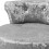 Living And Home Ice Velvet Upholstery Make Up Chair Dressing Footstool 4