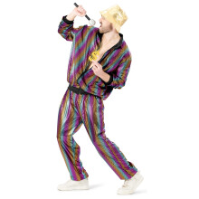 (42/44" chest ) 80's Rainbow Jogging Suit / Shell Suit
