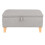 Living And Home (Light Grey) Footstool Storage Box Unit Bench Chair Ottoman Pouffe Seat Foot Rest Stool 3