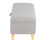 Living And Home (Light Grey) Footstool Storage Box Unit Bench Chair Ottoman Pouffe Seat Foot Rest Stool 4