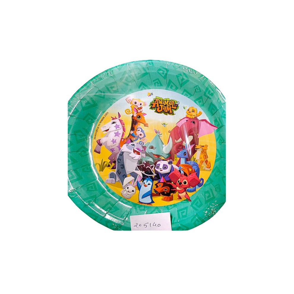 Animal Jam Tinimal Tjam Characters Party Plates (Pack of 8)