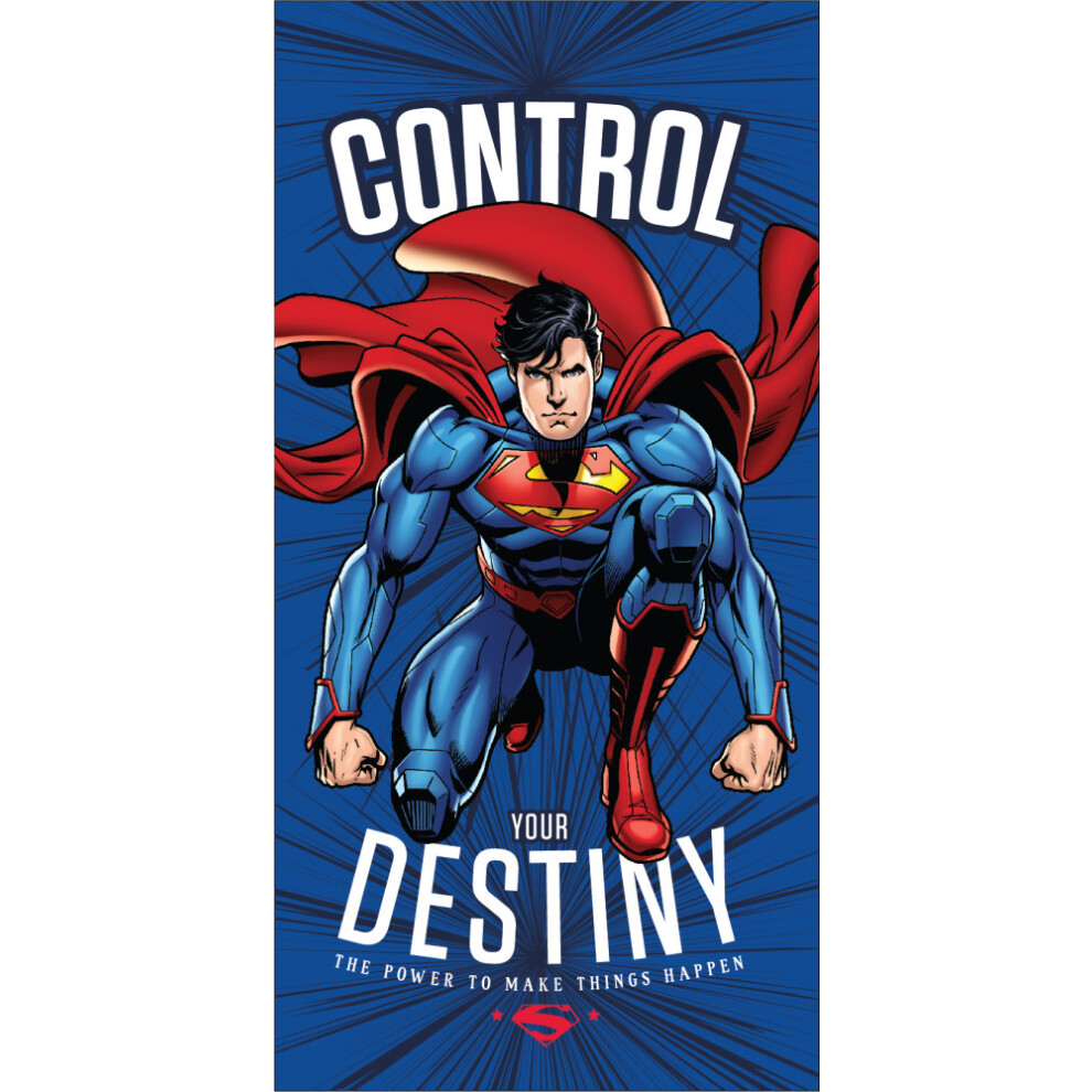 DC Comics Superman Bath Beach towel 140 x 70 cm. Fast Dry.