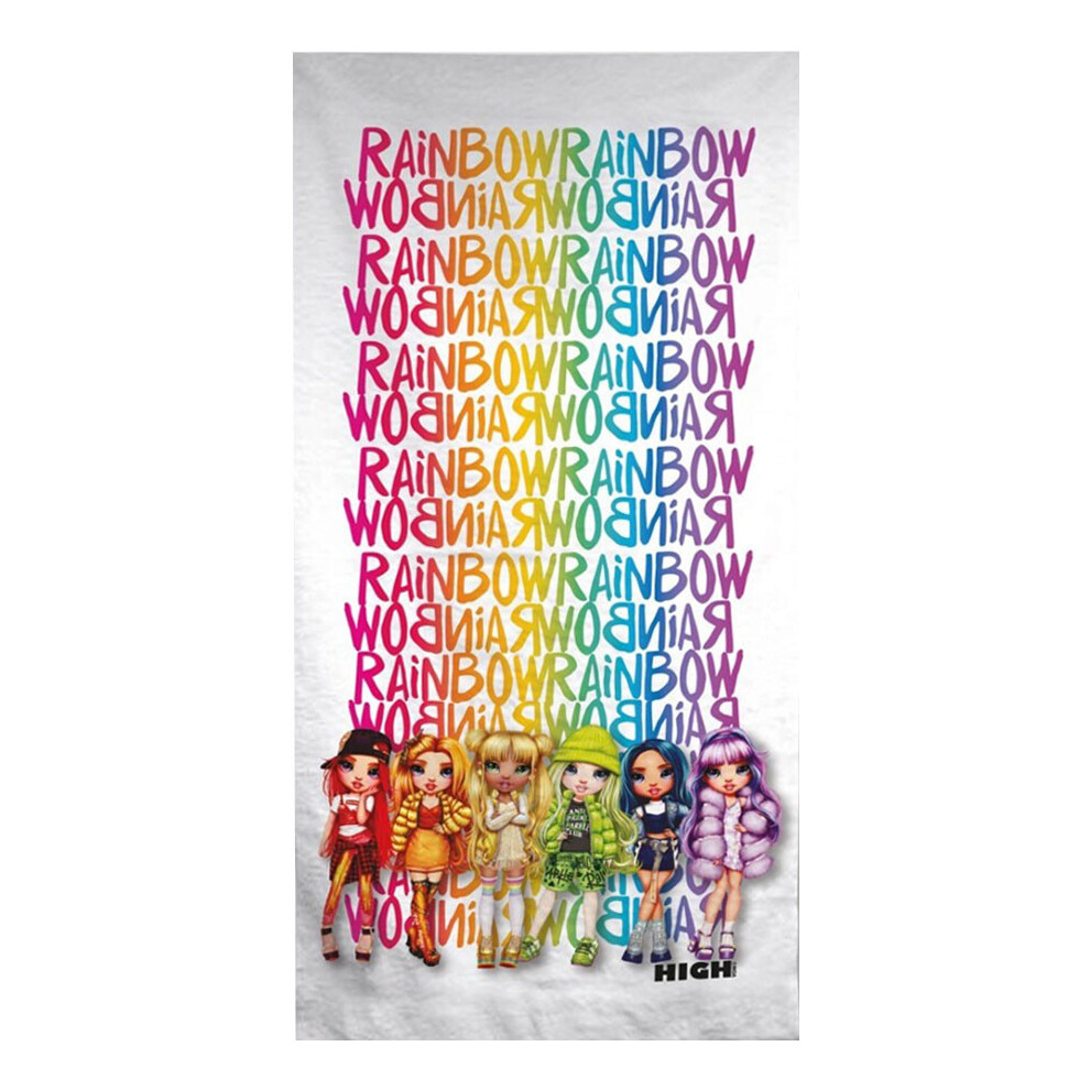 Rainbow High Bath Beach Towel 140 X 70 Cm - Fashion Doll - Fast Dry