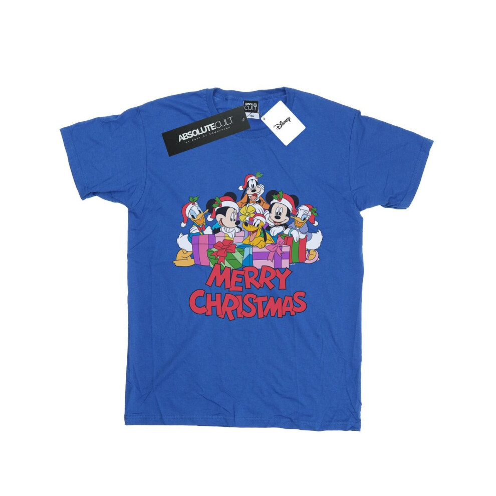 Mickey Mouse And Friends Christmas Cotton Boyfriend T-Shirt