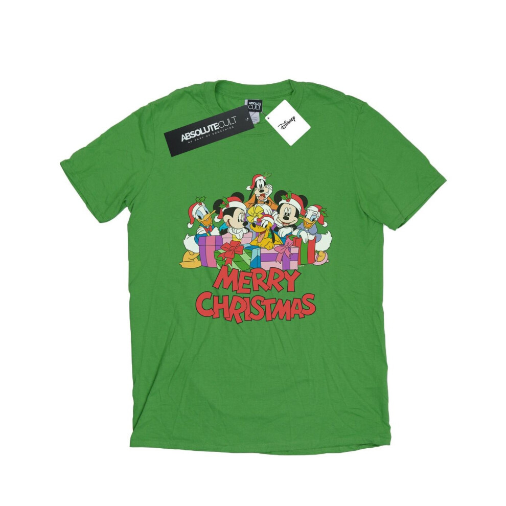 Mickey Mouse And Friends Christmas Cotton Boyfriend T-Shirt