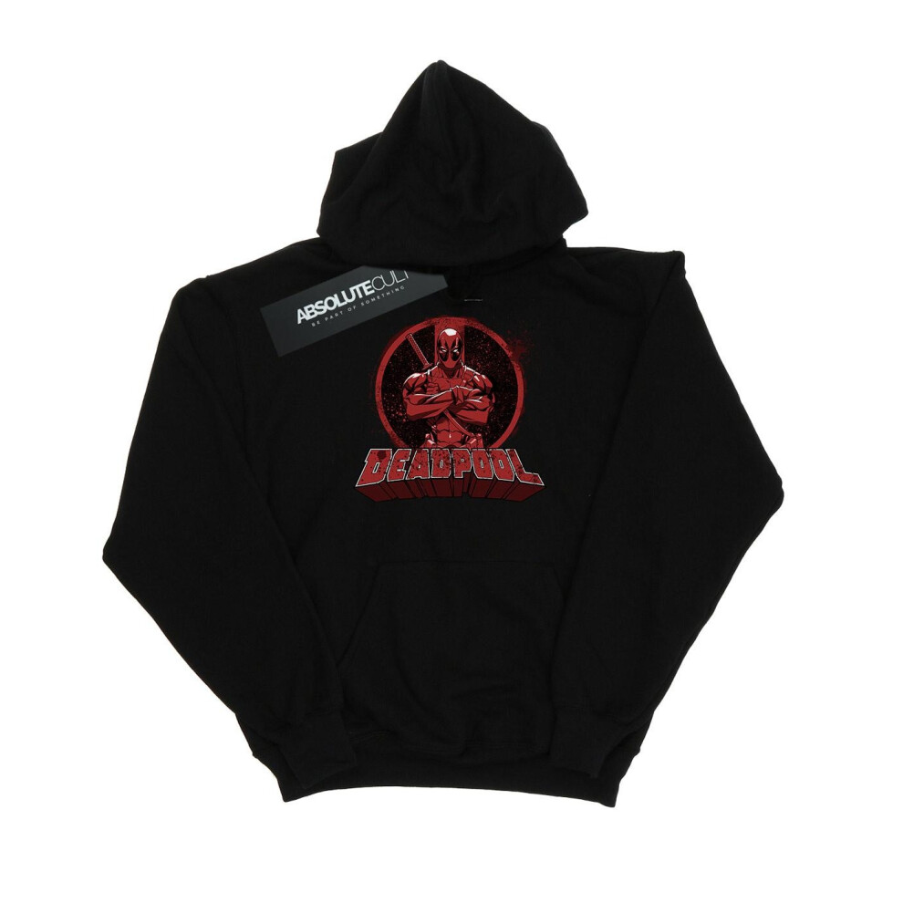 Deadpool Crossed Arms Logo Hoodie