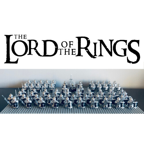 LOTR Gondor Heavy Battalion Infantry Army Set 61 Minifigures Set