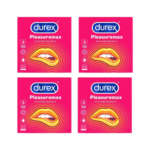 Durex 12 Durex Pleasuremax Condoms With Ribs & Dots