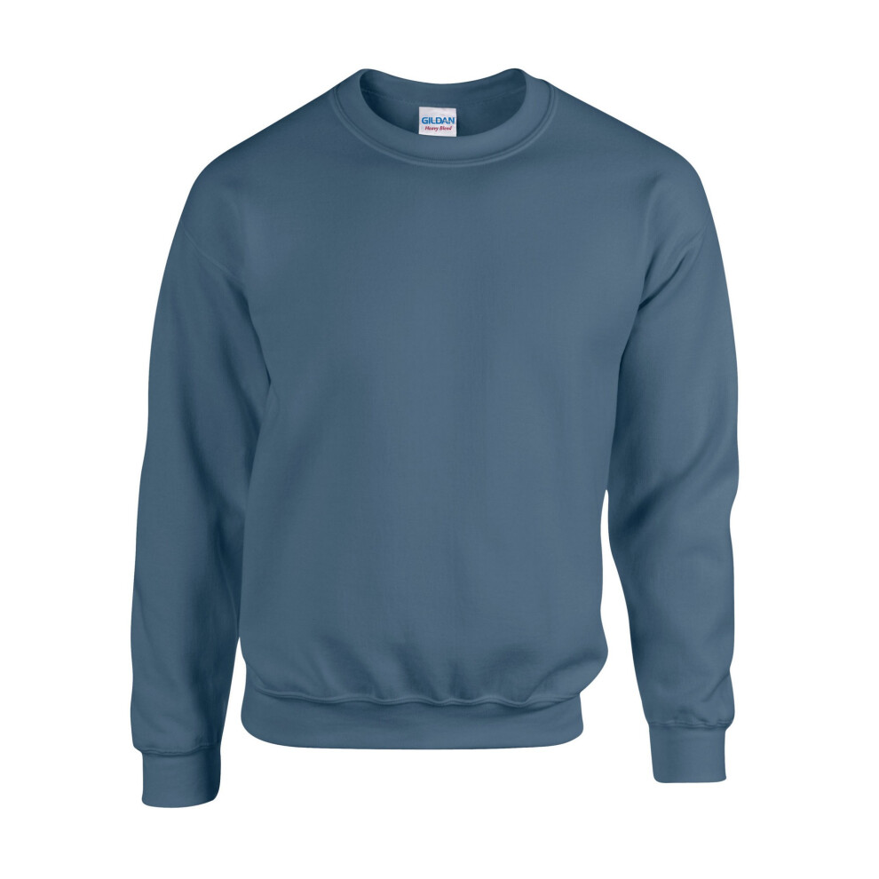 (S, Indigo) Gildan Mens Heavy Blend Sweatshirt