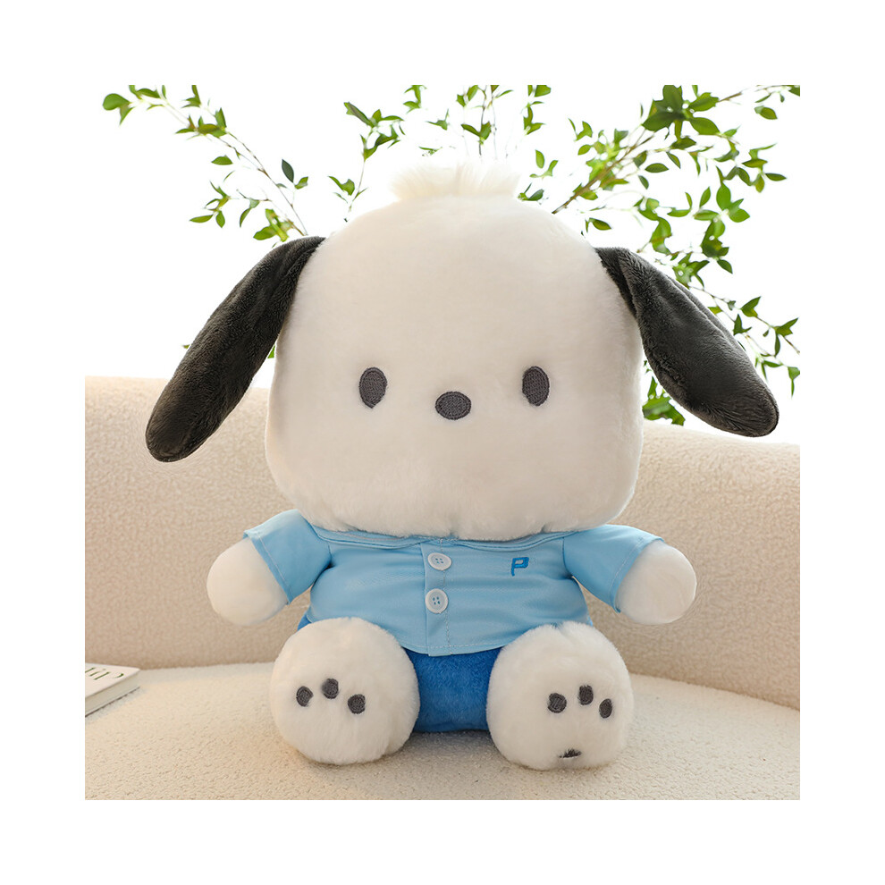 Dinamr (Blue, 45Cm/17.72In) Pochacco Charming Plush Dog Adorable Cartoon Stuffed Toy For Birthdays And Festive Gifts