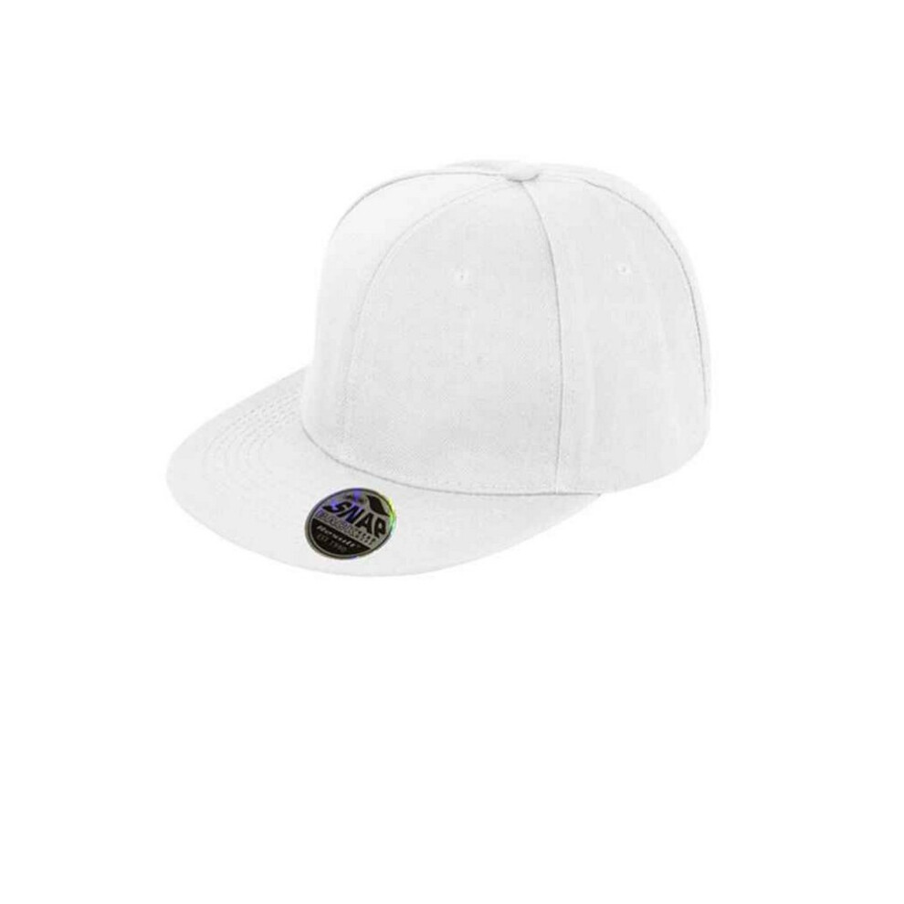 (One Size, White) Result Headwear Unisex Adult Original Bronx Snapback Cap