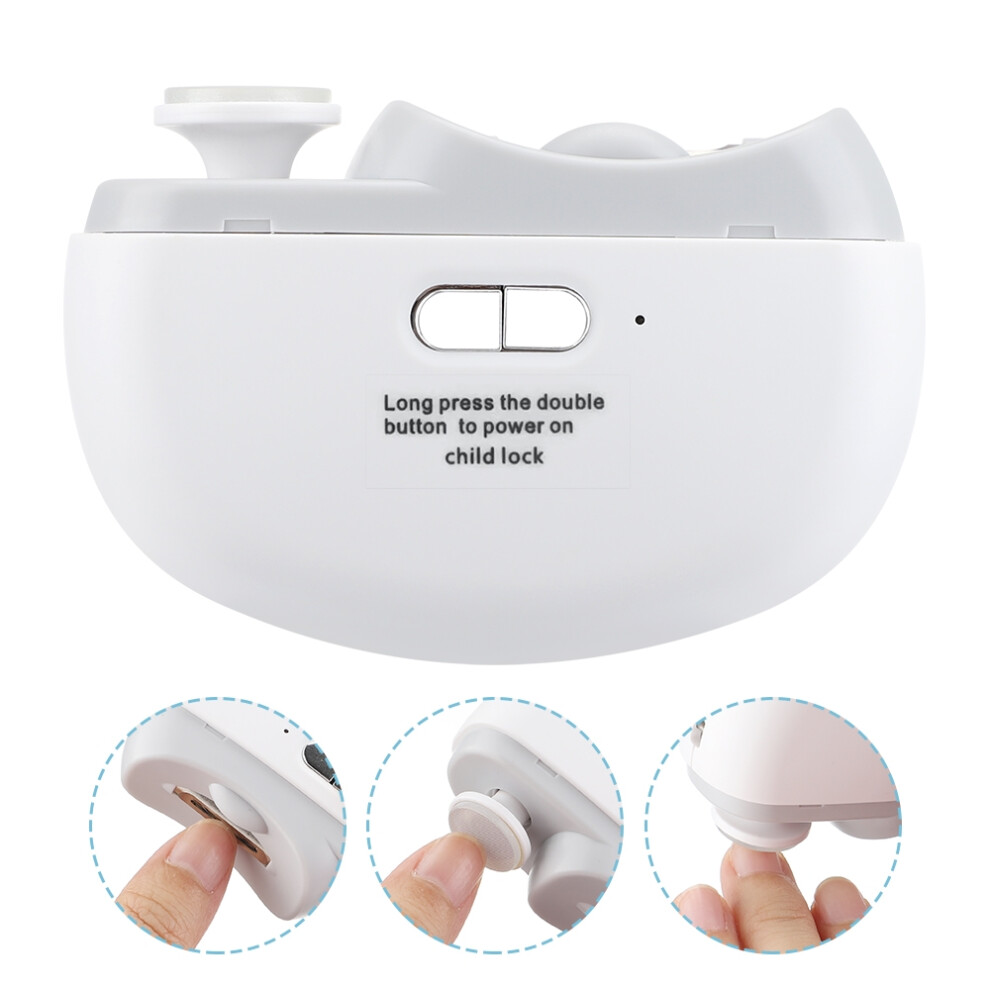3in1 Electric Nail Clipper Automatic Nail Grinder for Children Adult Nail Polishing Trimmer USB Charging Mini Palm Manicure Tool