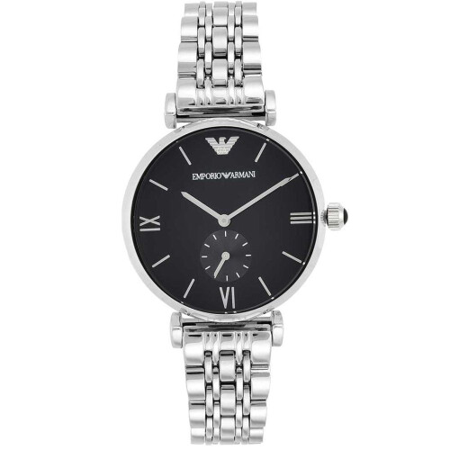 Armani Emporio Armani AR1676 Ανδρικό ρολόι με μαύρο καντράν 1