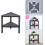 (2 Tier Black) Triangle Corner Shelf  Space-Saving  Shelving Unit 1