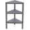 (3 Tier Grey) Triangle Corner Shelf  Space-Saving  Shelving Unit 3