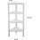 (4 Tier White) Triangle Corner Shelf  Space-Saving  Shelving Unit 3