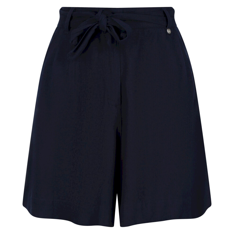 (8 UK, Navy) Regatta Womens/Ladies Sabela Paper Bag Shorts