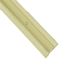 Aluminium Coverstrip Safely Secures Flooring Gold Effect 25x900