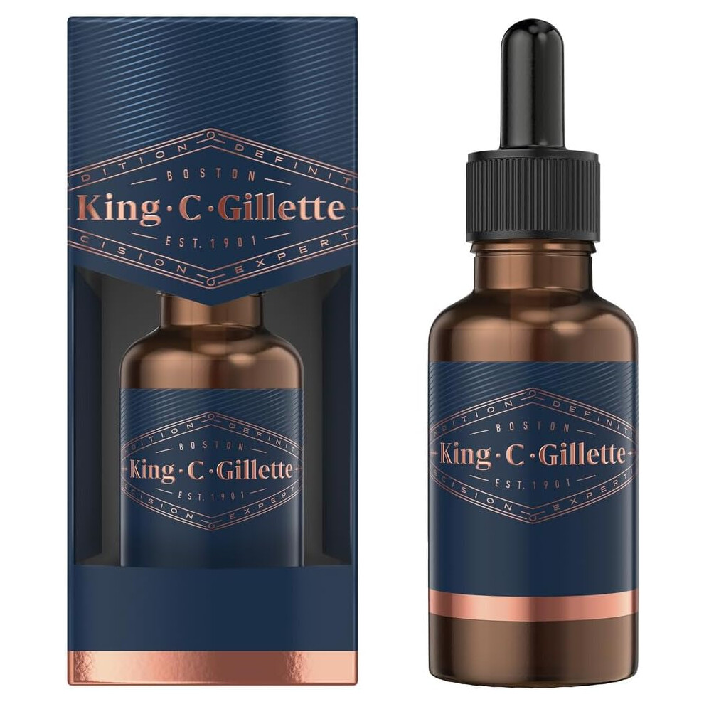 King C. Gillette Men's Beard Oil with Argan Oil 30ml