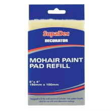 SupaDec Decorating Mohair Paint Pad Refill 6" x 4" /150mm x 100mm