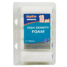 SupaDec DIY High-Density Foam Mini Roller Refills 4"/100mm Pack of 10