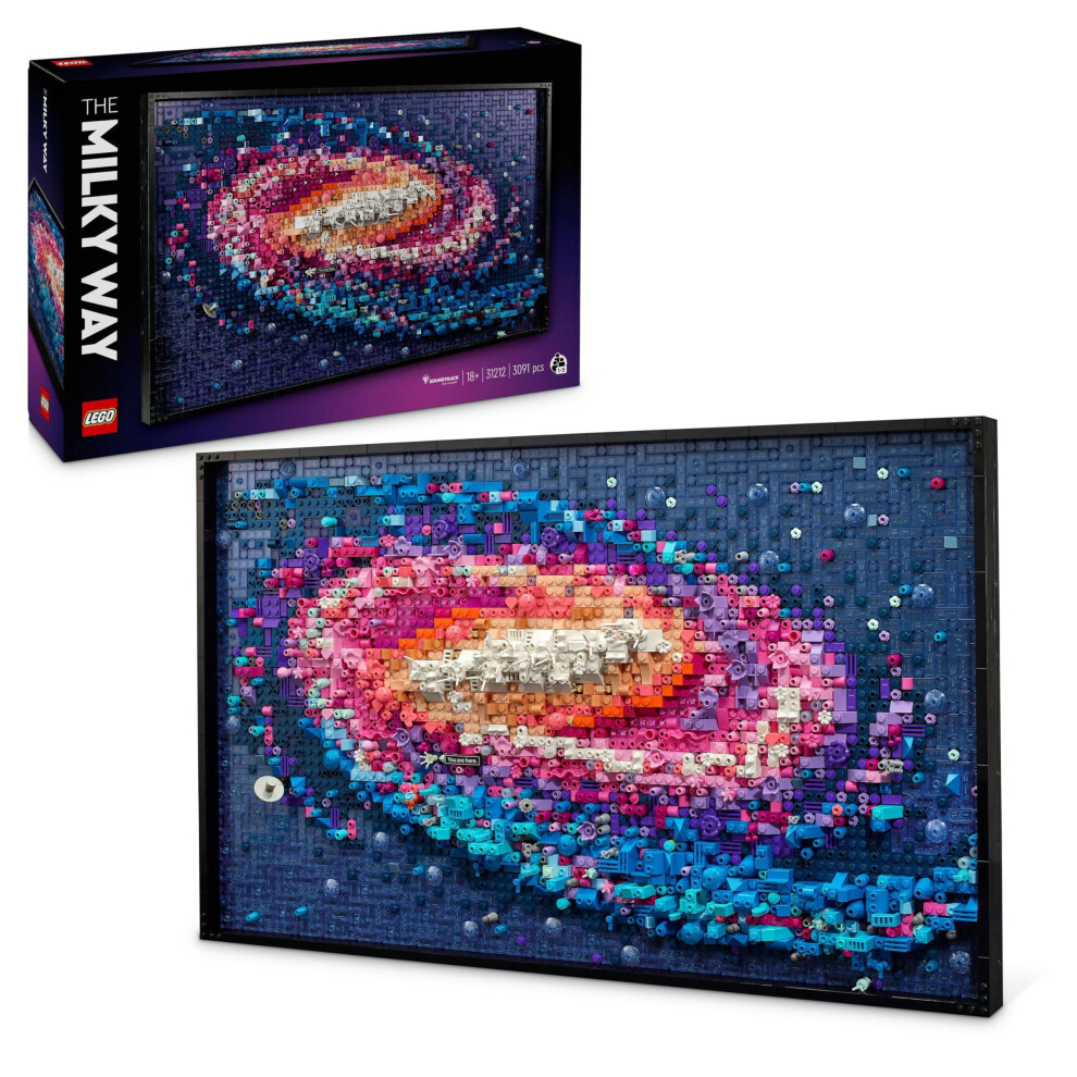 LEGO Art The Milky Way Galaxy Set, Space Model Kit For Adults To Build, Creative Activity For Design Lovers, Home Office DÃ©cor Idea