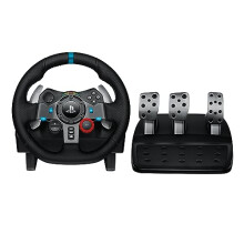 Logitech G29 Driving Force Racing Wheel and Floor Pedals, Real Force Feedback, Stainless Steel Paddle Shifters, Leather Steering Wheel Cover