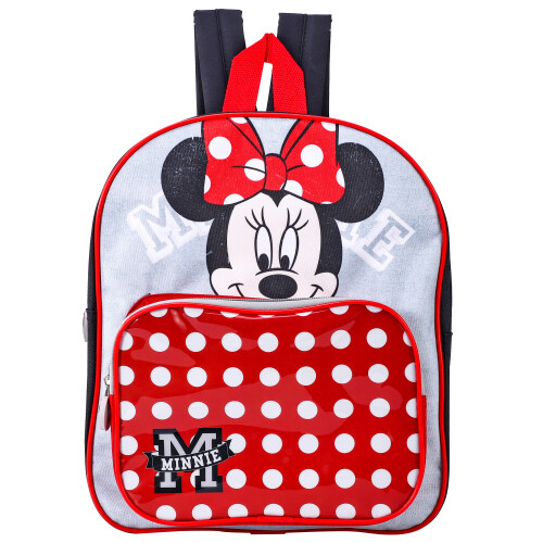 Disney Minnie Mouse Backpack Character Licensed Girls Red Polka Dot School 1