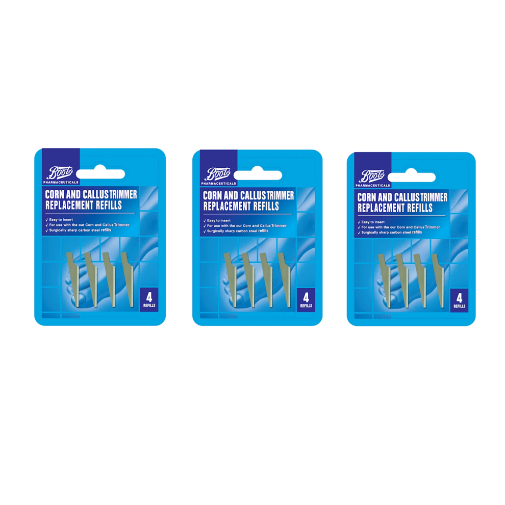 Boots No7 Boots Corn & Callus Remover Refills Triple Pack X 3 Hard Cracked Skin Pedicure