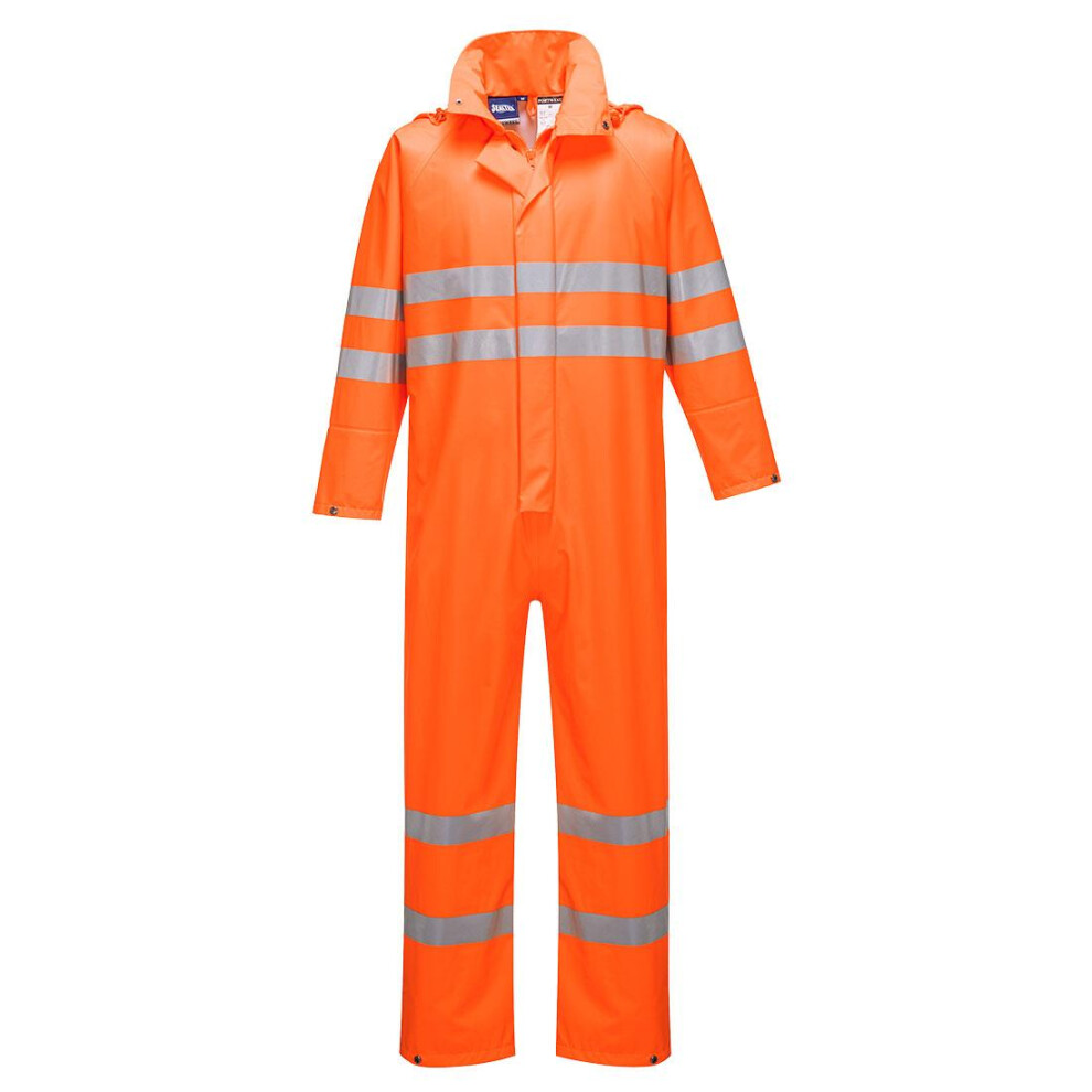 (L, Orange) Portwest Unisex Adult Sealtex Ultra High-Vis Overalls