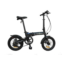 ECOSMO 16" Lightweight Alloy Folding City Bike Bicycle,6 SP,Dual Disc brakes - 16AF02BL