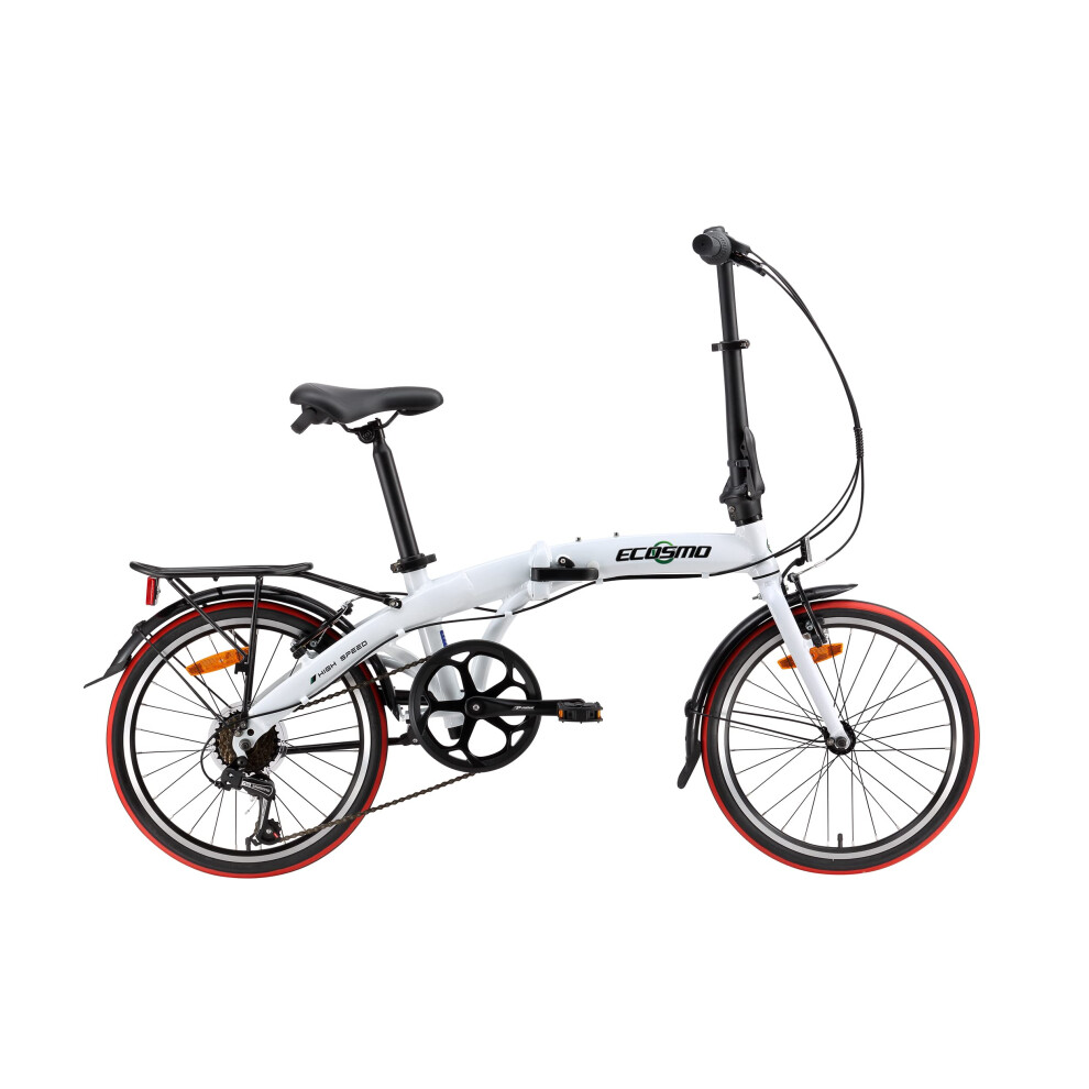 ECOSMO 20" Lightweight Alloy Folding City Bicycle Bike, 12kg - 20AF09W-image-OPC-PF7R86T-NEW